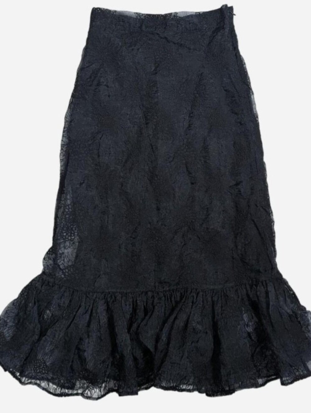 Sandra Mansour x H&M Embroidered Sunflower Organza Midi Skirt. Size 6